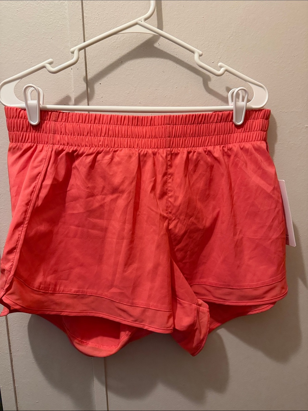 Athleta Coral Pink Athletic Shorts with Inner Liner